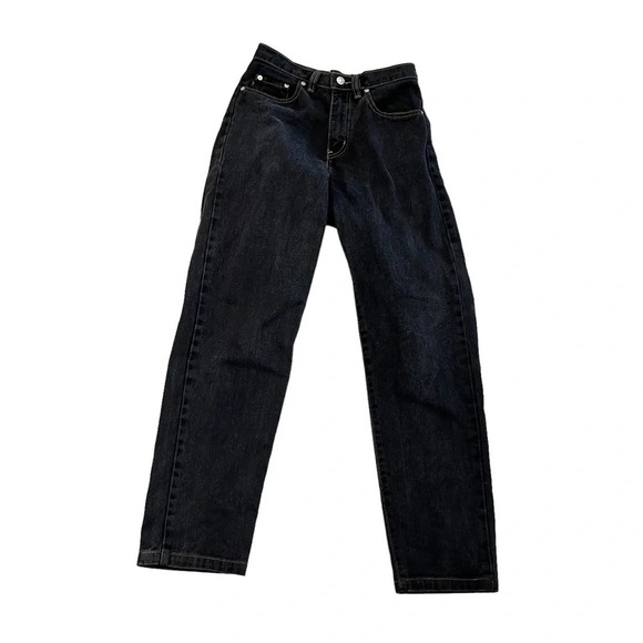 Vintage 1990s Todd Oldham Eazy Straight Leg Jeans Black 26-28 - Picture 1 of 12